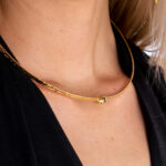 Choker nudo dorado