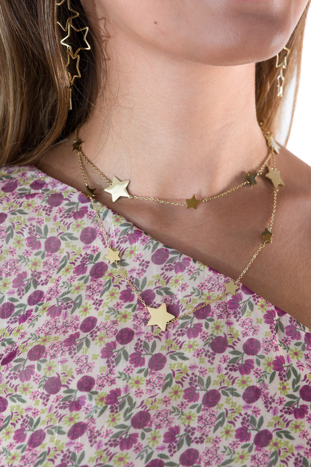Collar Largo Estrellas