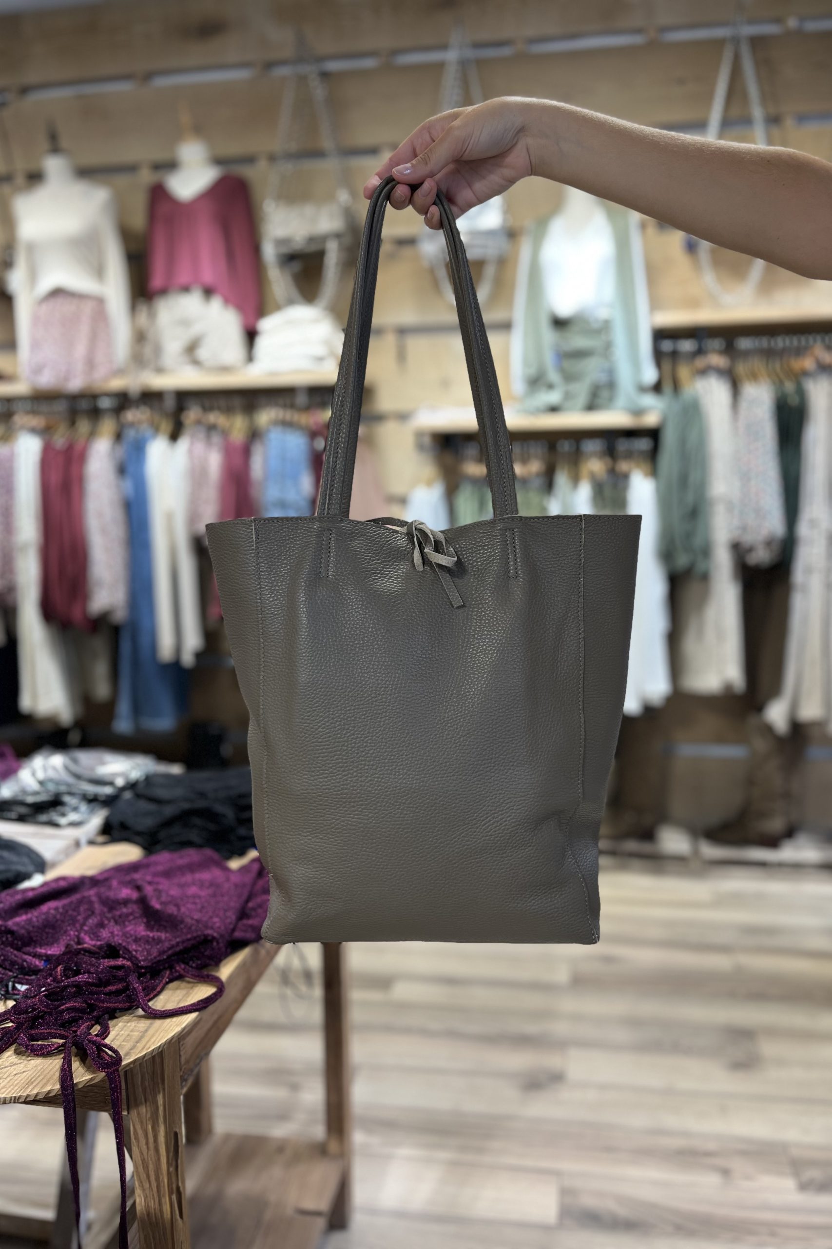 Bolso Shopper Piel Marrón