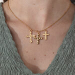 Collar Cruces Dorado
