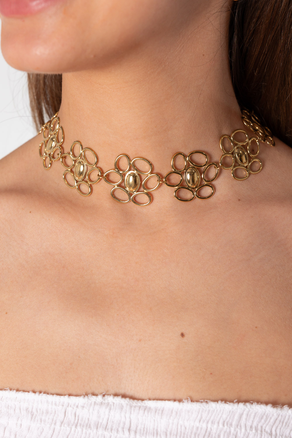 Chocker Flor Dorado