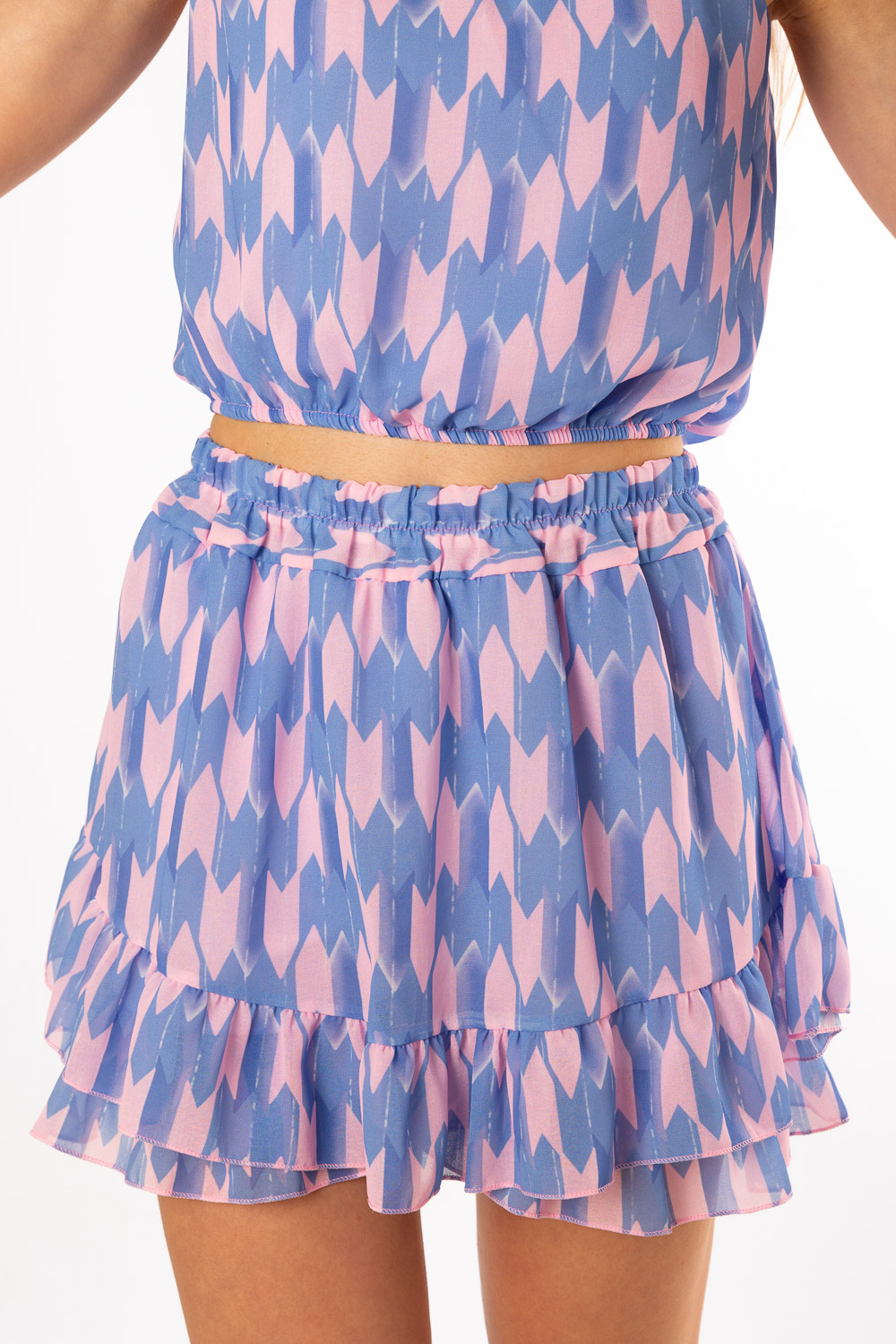 Falda Volantes Arrow Morado