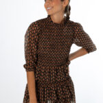 Falda Dalia Volantes Negro