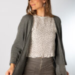 Cárdigan Lurex Gris