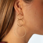 Pendientes Trinity Dorado