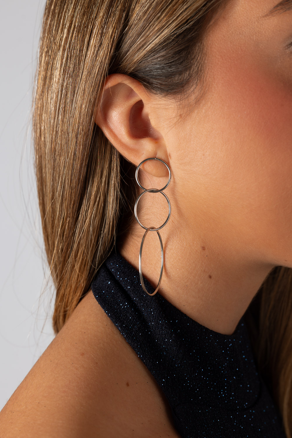 Pendientes Trinity Plata