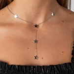 Collar Corto Estrellas Plata