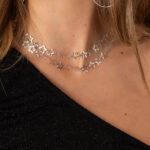 Collar Mini Estrellas Multiposición Plata