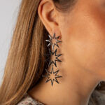 Pendientes Largos Bang Plata