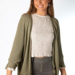 Cárdigan Lurex Verde