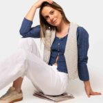 Blusa Botones Diplo Azul