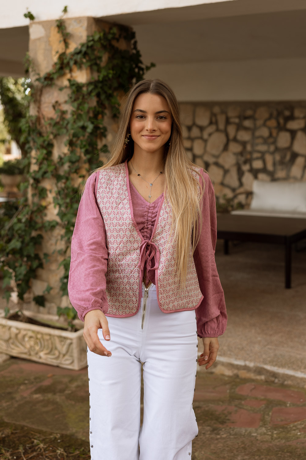 Chaleco Acolchado Delight Rosa