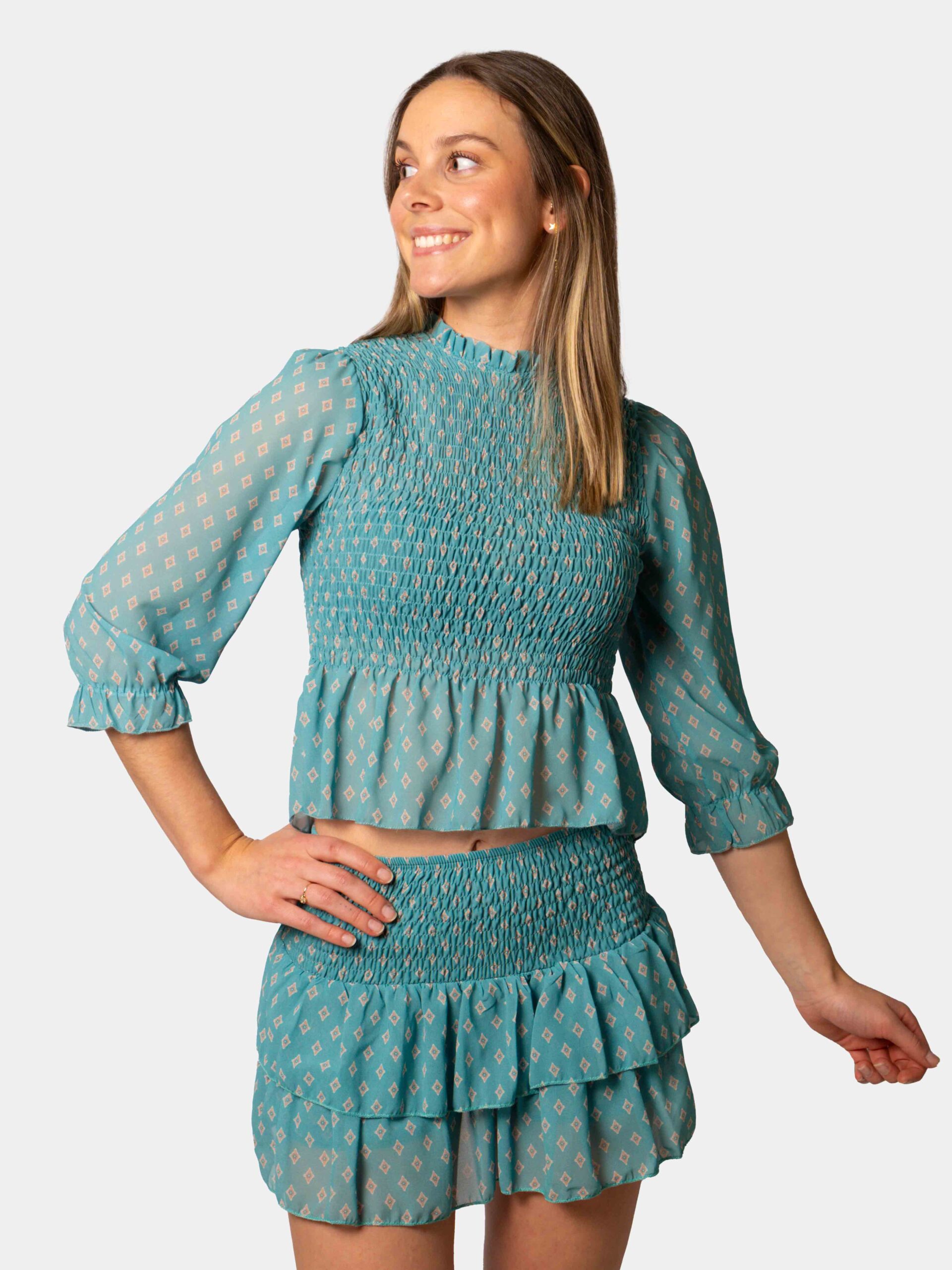 Blusa Nido Abeja Daisy Verde
