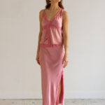 Falda Midi Encaje Wonder Blush