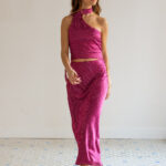 Falda Raso Euphoria Frambuesa