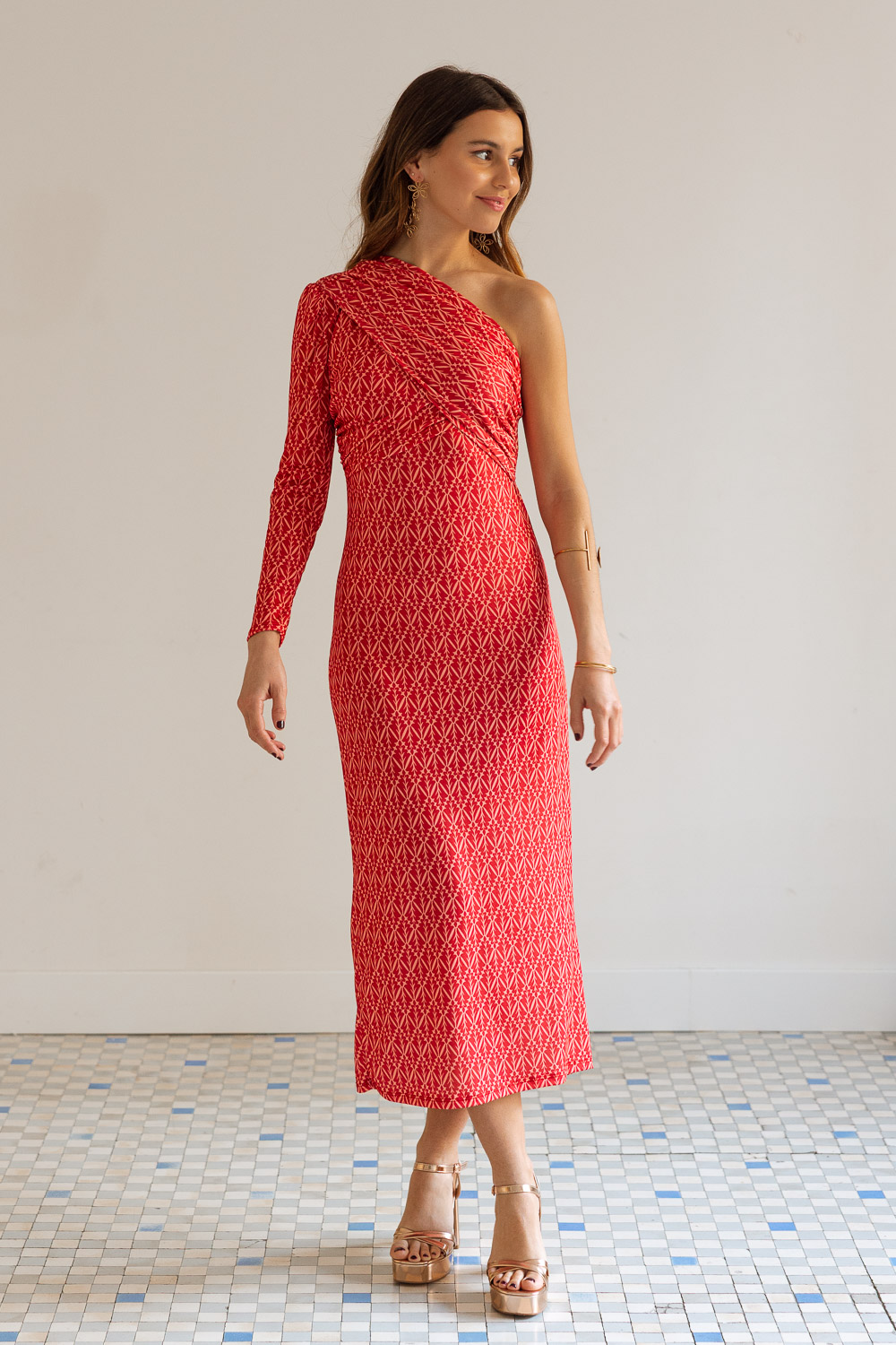 Vestido Aura Rojo