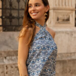 Top Halter Atabey Azul