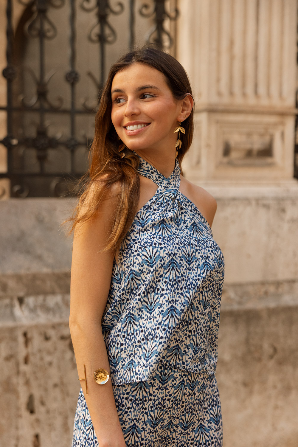 Top Halter Atabey Azul